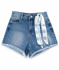 Korte broek blauw