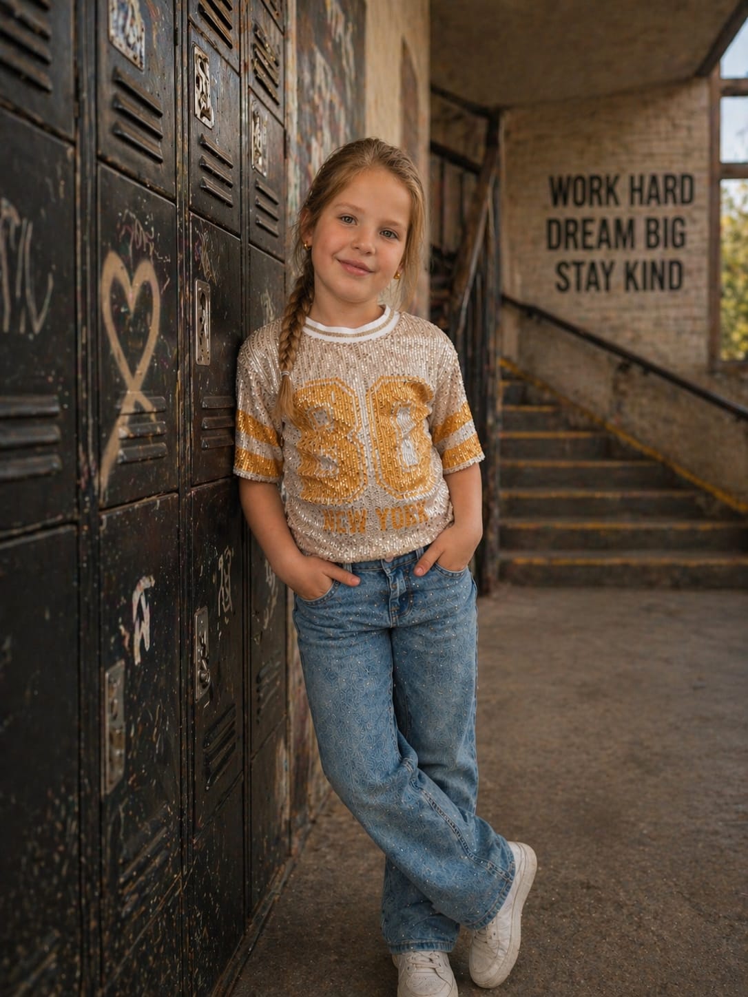 Pailletten shirt goud