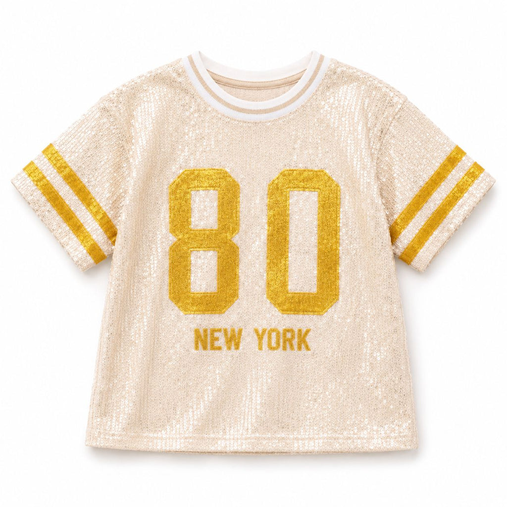Pailletten shirt goud