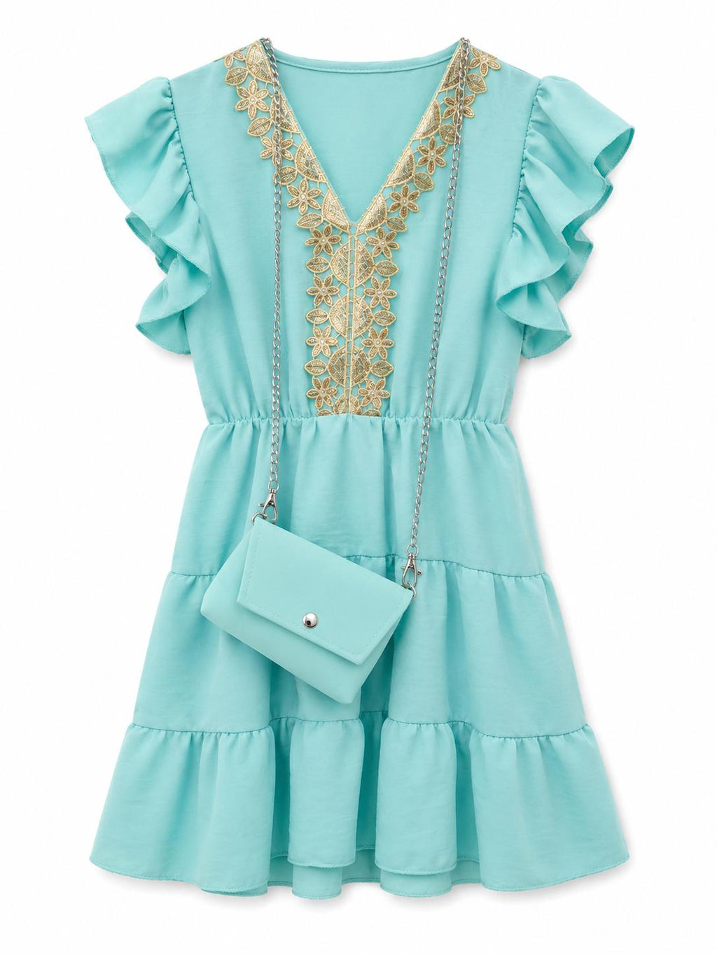 Ibiza jurkje met tasje blauw
