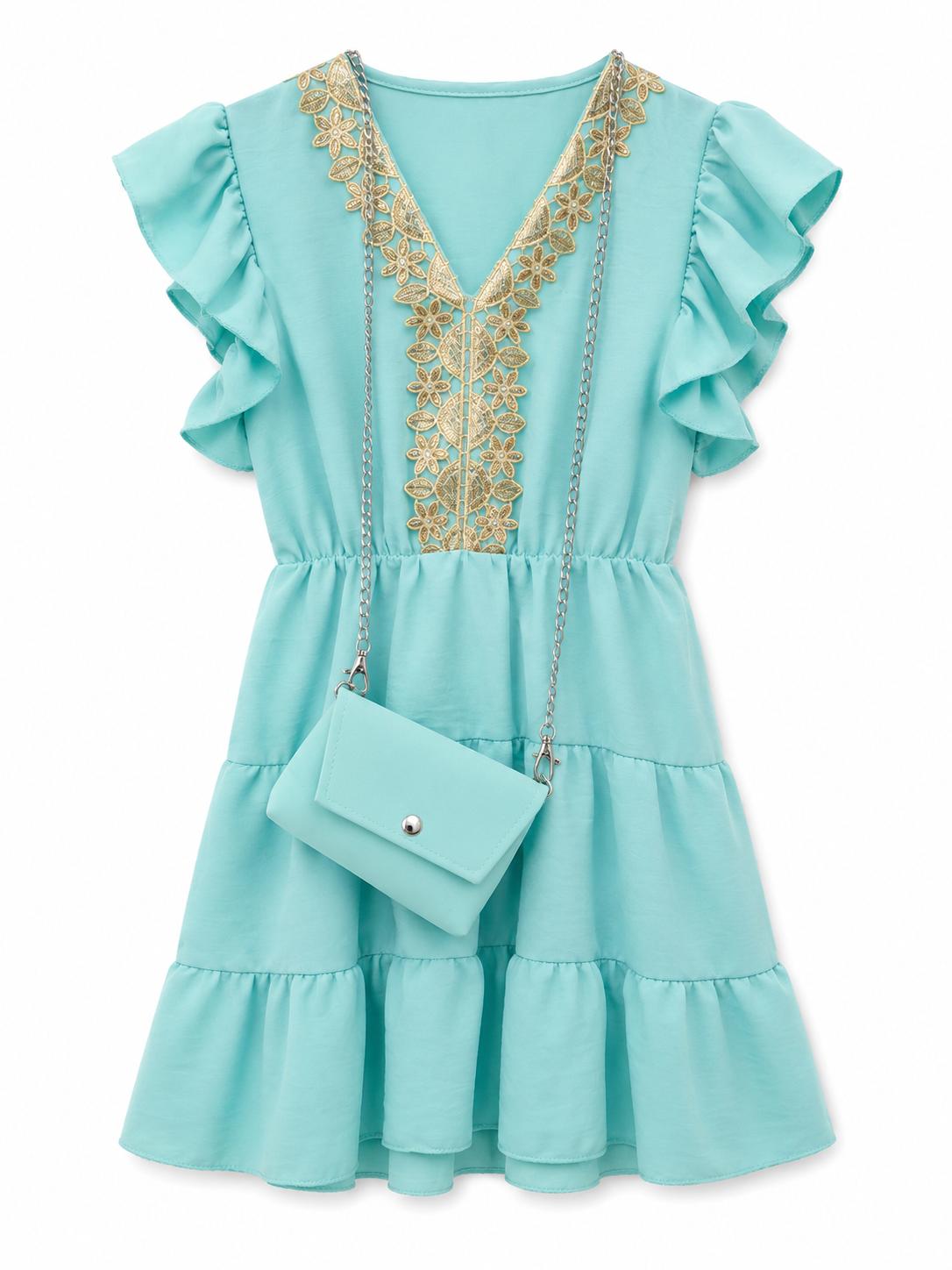 Ibiza jurkje met tasje blauw