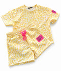 Gele panter print jog set