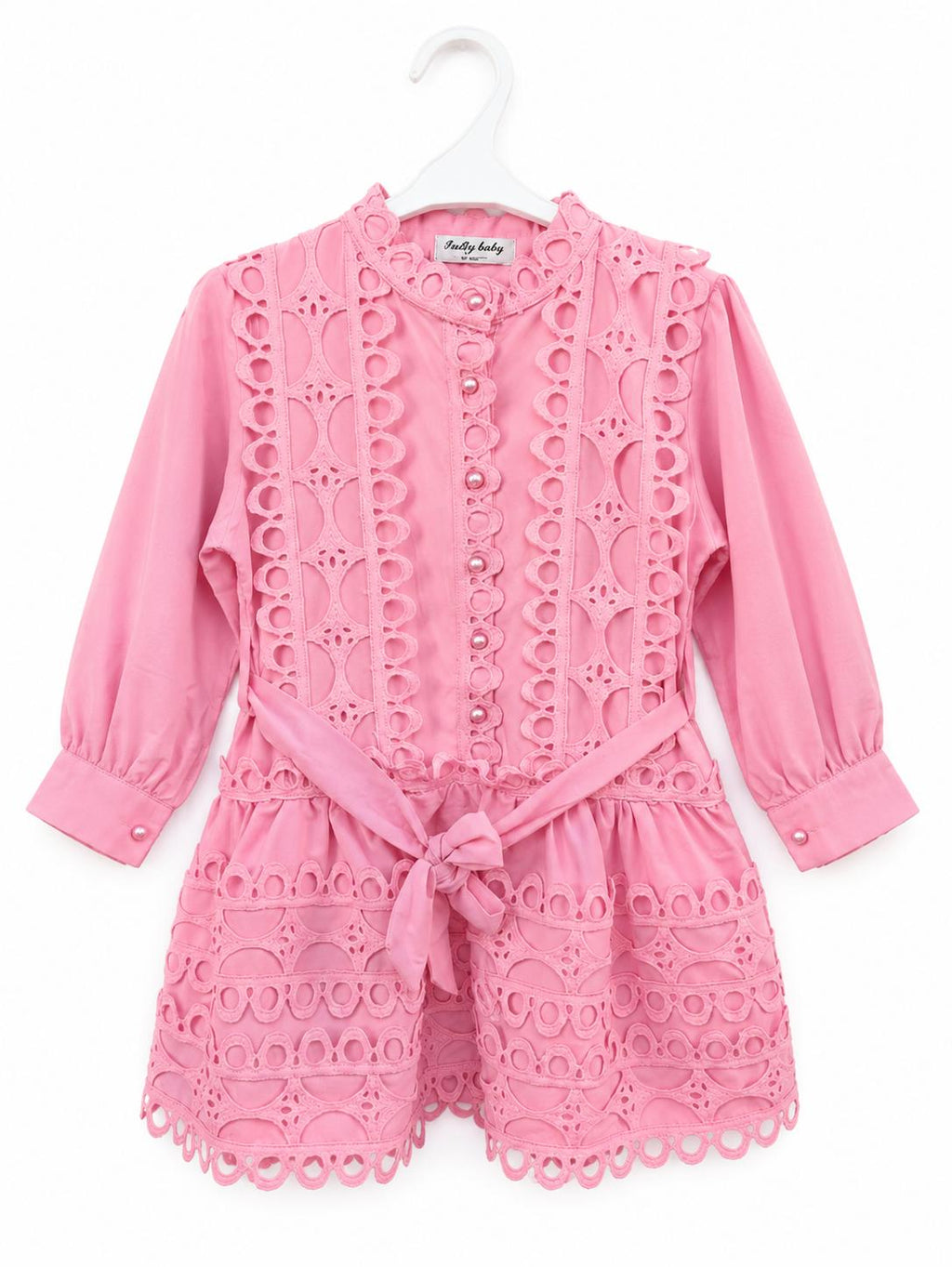 Roze kanten jurk