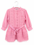 Roze kanten jurk
