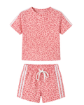 Panter rood - roze jog set