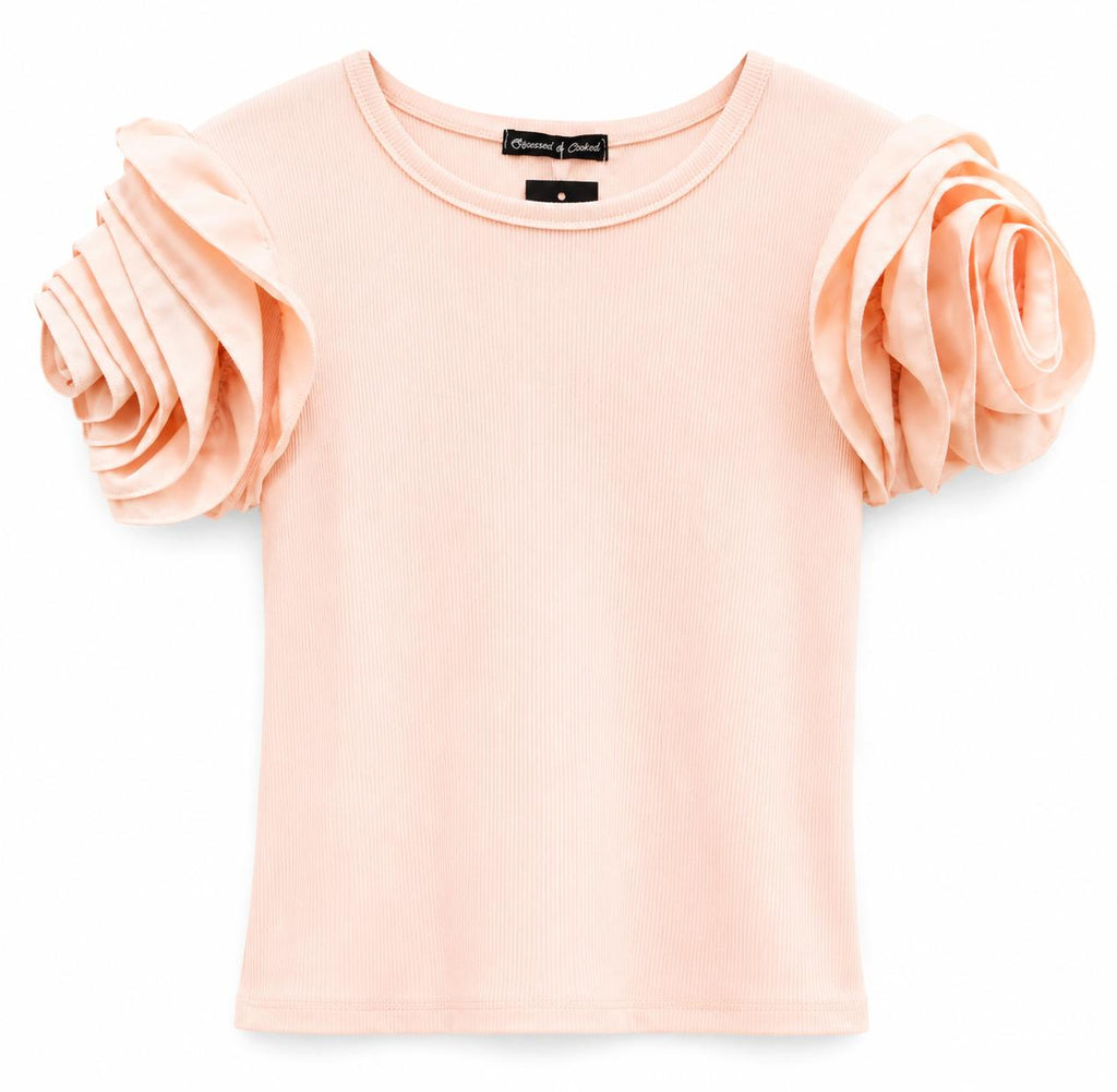 Peach kleur t shirt