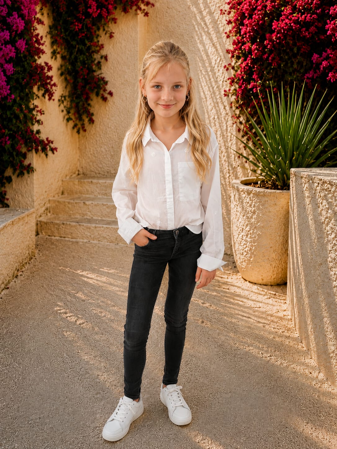 Witte blouse