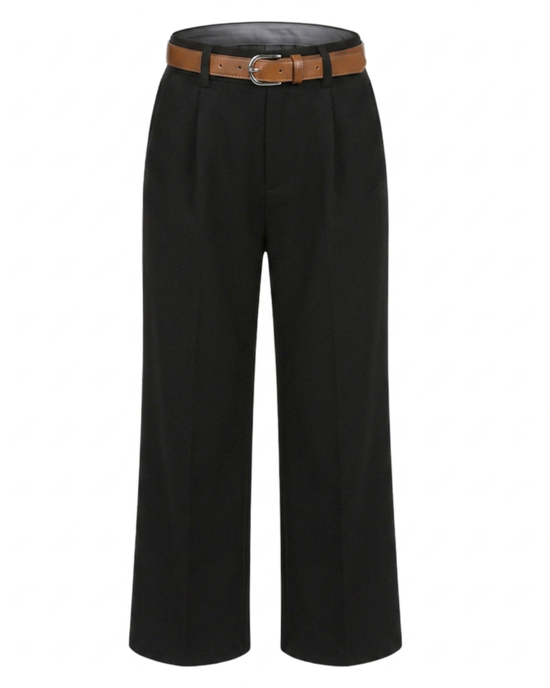 Zwarte broek met riem