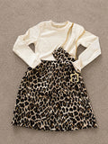 Beige jurkje met print